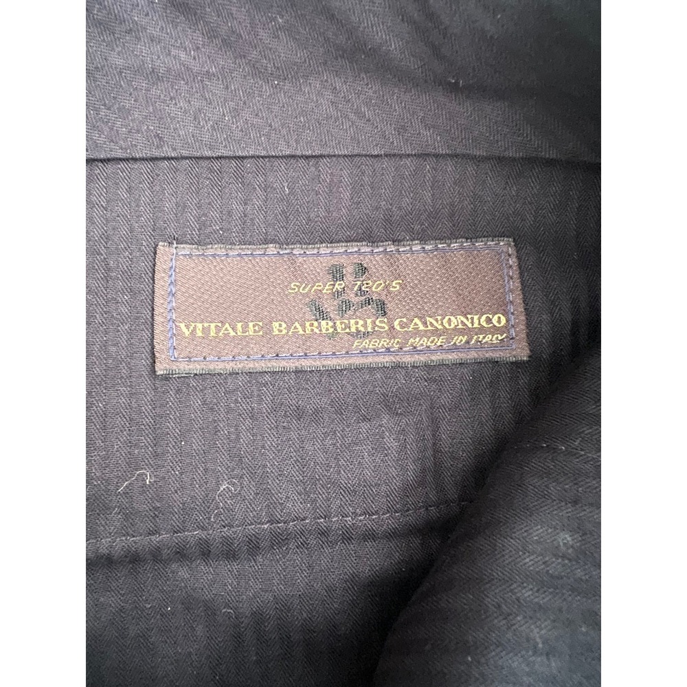Brooks Brothers Mens 35W Vitale Barberis Canonico Super 120s Wool Pleated Pants - Picture 6 of 12